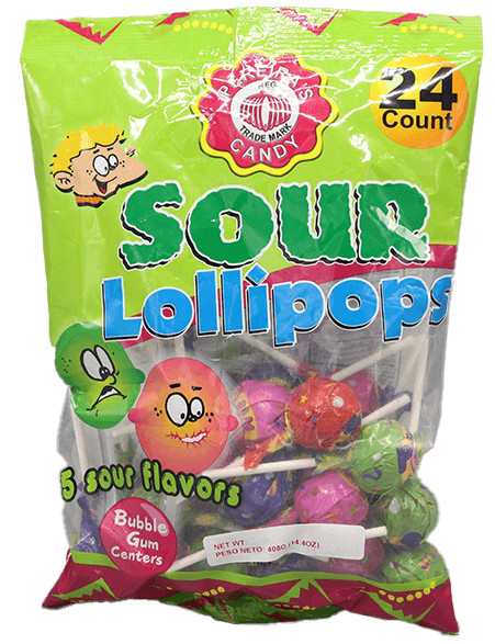Pereira's Gum Lollipops Sour